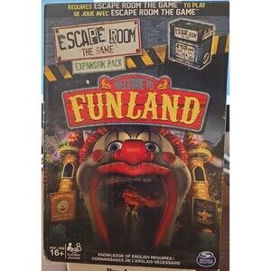 Escape Room the Game Expansion Pack "WELCOME TO FUNLAND" Spin Master Games